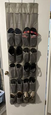 Over The Door Hanger For Shoes. From Amazon. Shoes Are Not Included.